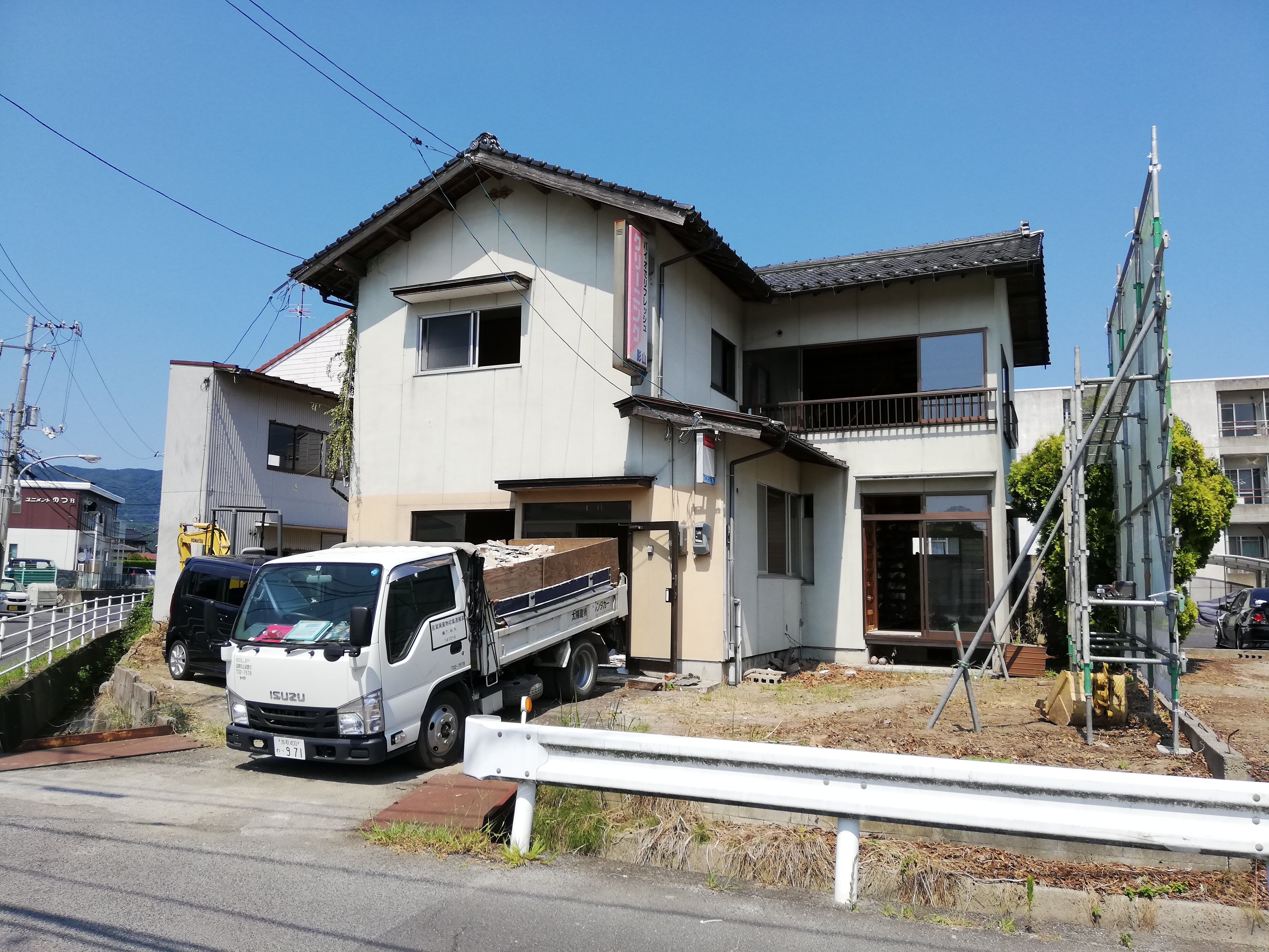 松江市西川津町 中古物件解体中 改装計画は 住宅のリフォーム リノベーションのプロ集団です